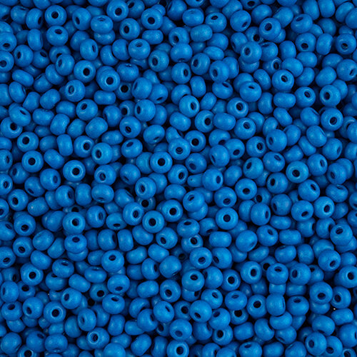 Preciosa 6/0 Rocaille Seed Beads - SB6-16A38M - Matte Blue - Terra Intensive
