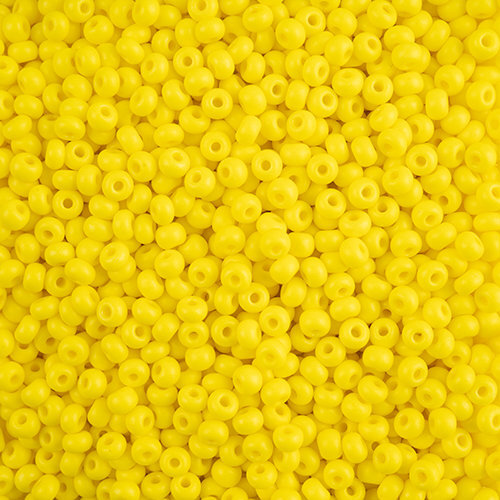 Preciosa 6/0 Rocaille Seed Beads - SB6-16A86M - Matte Yellow - Terra Intensive