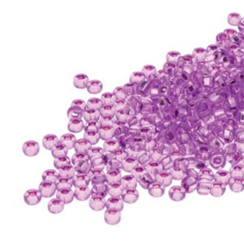 Preciosa 6/0 Rocaille Seed Beads - SB6-18228 - Silver Lined Dyed Violet