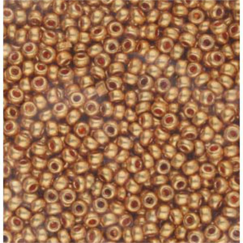 Preciosa 6/0 Rocaille Seed Beads - SB6-18583 - Terra Metallic Dark Gold
