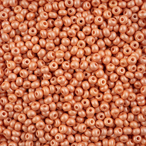 Preciosa 6/0 Rocaille Seed Beads - SB6-22005 - Chalk Apricot - PermaLux