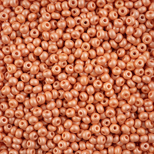 Preciosa 6/0 Rocaille Seed Beads - SB6-22005 - Chalk Apricot - PermaLux