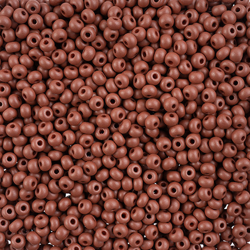 Preciosa 6/0 Rocaille Seed Beads - SB6-22007 - Chalk Brown - PermaLux