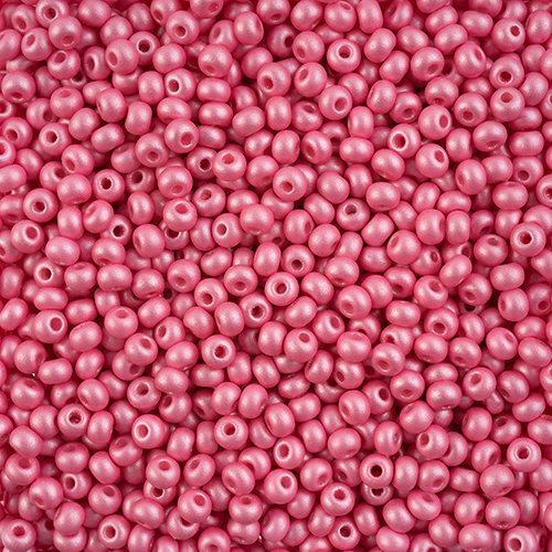 Preciosa 6/0 Rocaille Seed Beads - SB6-22010 - Chalk Light Pink - PermaLux