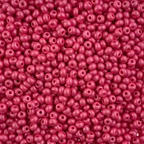 Preciosa 6/0 Rocaille Seed Beads - SB6-22011 - Chalk Fuchsia - PermaLux