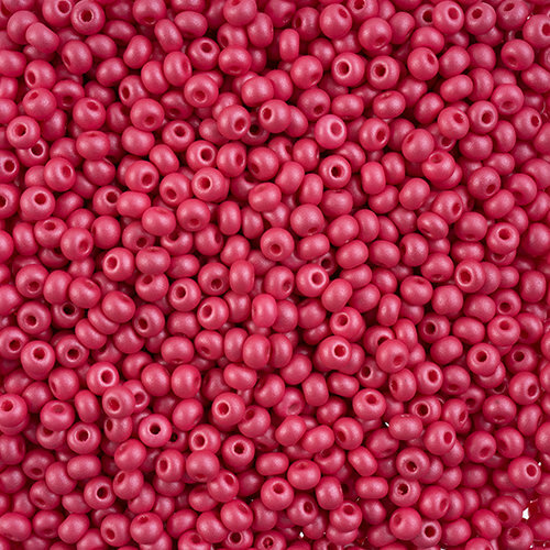Preciosa 6/0 Rocaille Seed Beads - SB6-22011 - Chalk Fuchsia - PermaLux