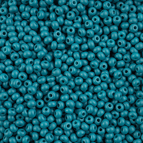 Preciosa 6/0 Rocaille Seed Beads - SB6-22018 - Chalk Teal - PermaLux