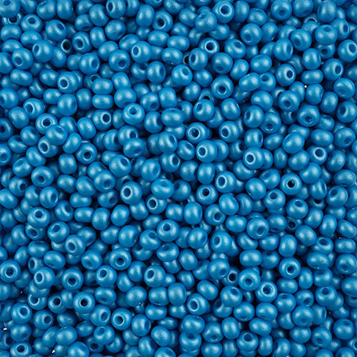Preciosa 6/0 Rocaille Seed Beads - SB6-22019 - Chalk Dark Turquoise - PermaLux