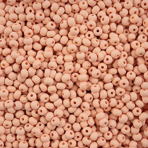 Preciosa 6/0 Rocaille Seed Beads - SB6-22M05 - Matte Chalk Apricot - PermaLux