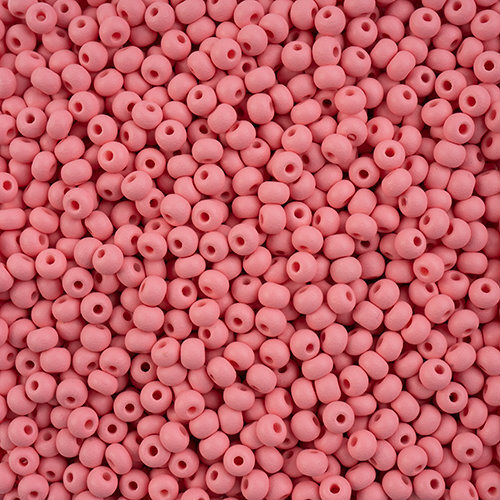 Preciosa 6/0 Rocaille Seed Beads - SB6-22M09 - Matte Chalk Pink - PermaLux