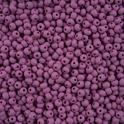 Preciosa 6/0 Rocaille Seed Beads - SB6-22M13 - Matte Chalk Purple - PermaLux