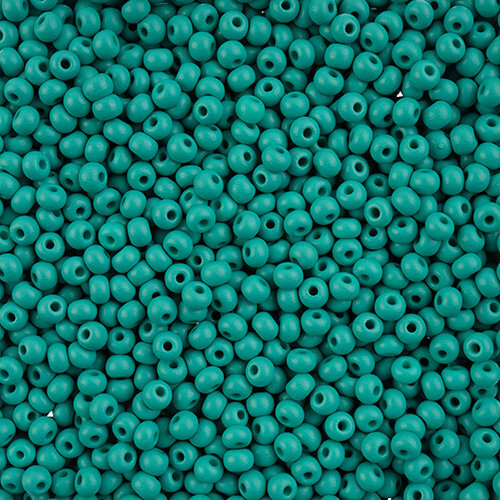 Preciosa 6/0 Rocaille Seed Beads - SB6-22M17 - Matte Chalk Sea Green - PermaLux