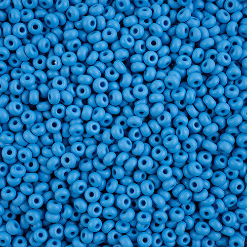 Preciosa 6/0 Rocaille Seed Beads - SB6-22M20 - Matte Chalk Light Blue - PermaLux