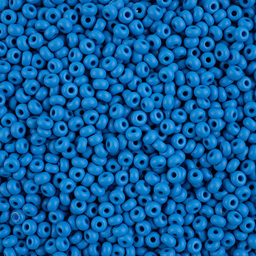 Preciosa 6/0 Rocaille Seed Beads - SB6-22M21 - Matte Chalk Blue - PermaLux