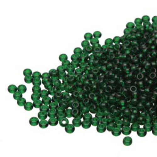 Preciosa 6/0 Rocaille Seed Beads - SB6-50060 - Transparent Green