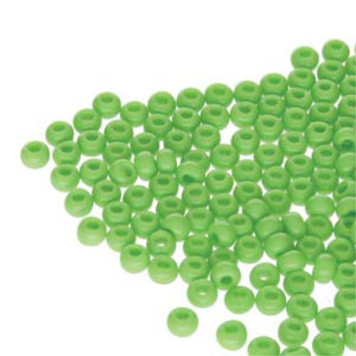 Preciosa 6/0 Rocaille Seed Beads - SB6-53230 - Opaque Light Green