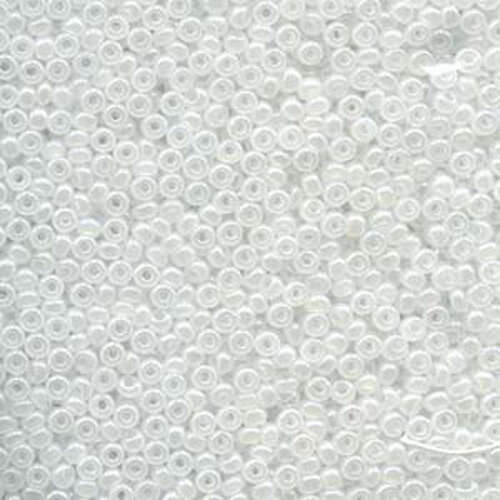 Preciosa 6/0 Rocaille Seed Beads - SB6-57102 - White Pearl
