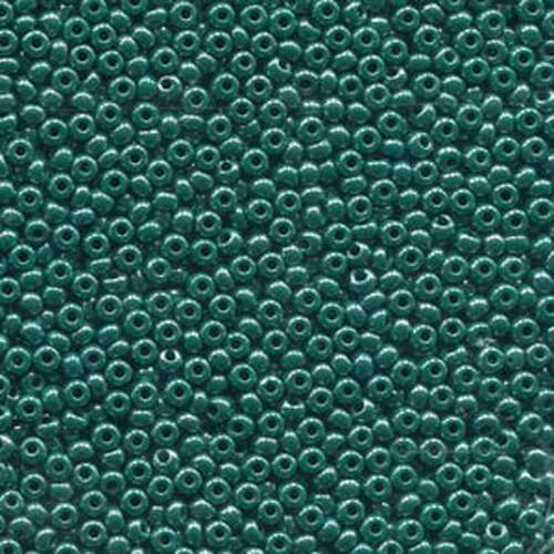 Preciosa 6/0 Rocaille Seed Beads - SB6-58240 - Dark Green Opaque Luster