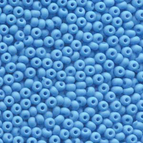 Preciosa 6/0 Rocaille Seed Beads - SB6-63020M - Matt Light Blue
