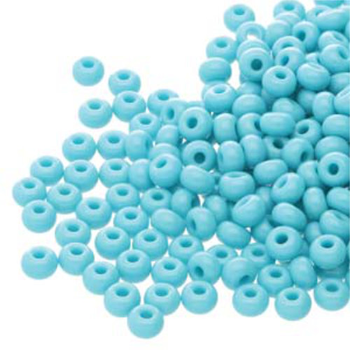 Preciosa 6/0 Rocaille Seed Beads - SB6-63030 - Opaque Blue Turquoise