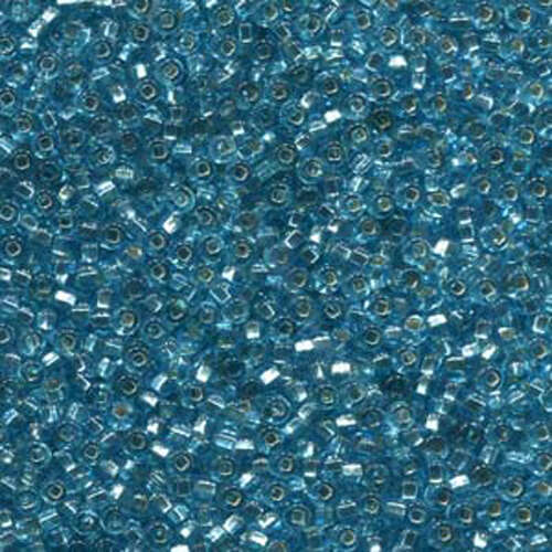 Preciosa 6/0 Rocaille Seed Beads - SB6-67000 - Silver Lined Light Aqua