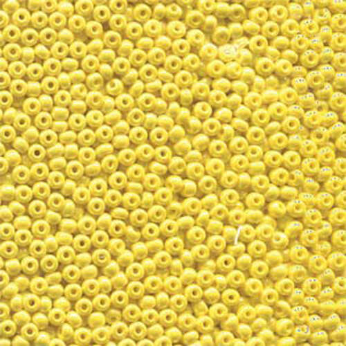 Preciosa 6/0 Rocaille Seed Beads - SB6-88110 - Opaque Yellow Luster