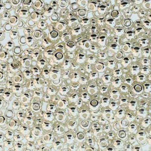 Preciosa 8/0 Rocaille Seed Beads - SB8-00030-31000 - Fine Silver Plate