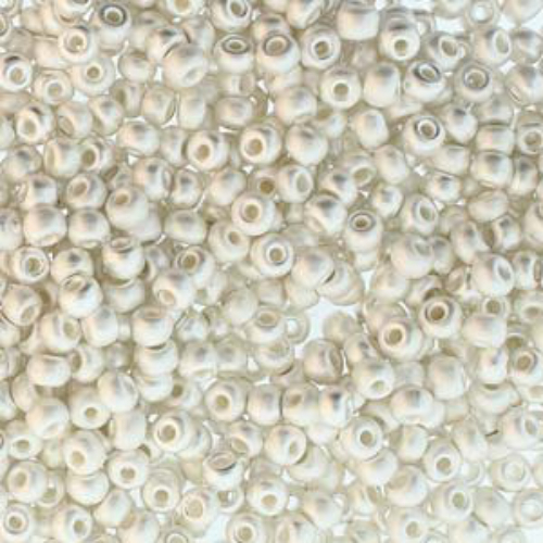 Preciosa 8/0 Rocaille Seed Beads - SB8-00030-31000M - Fine Silver Brush Plate