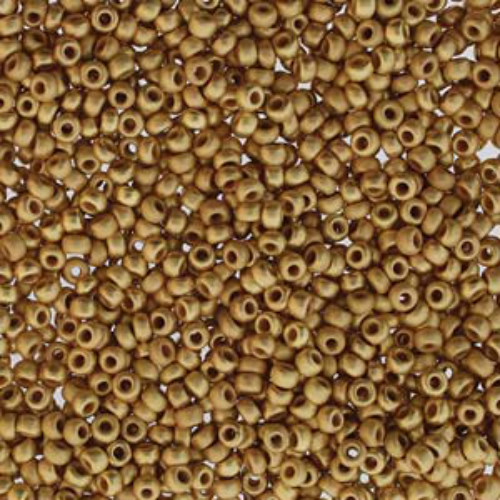 Preciosa 8/0 Rocaille Seed Beads - SB8-00030-35000M - 24K Brush Plate