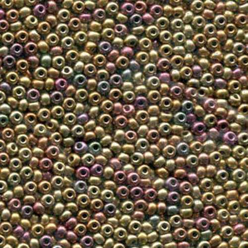 Preciosa 8/0 Rocaille Seed Beads - SB8-01620 - Dark Golden Rainbow
