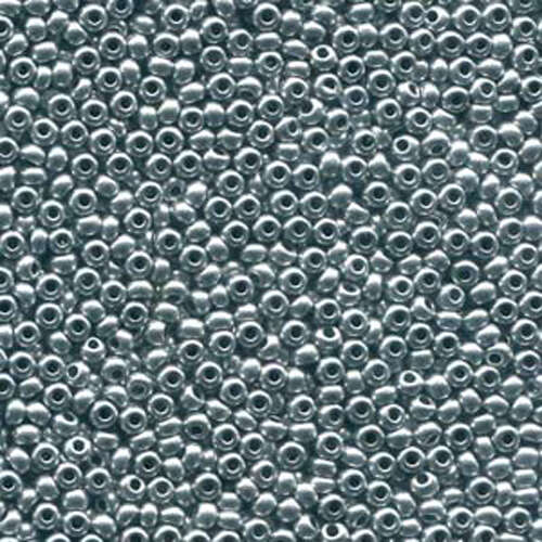 Preciosa 8/0 Rocaille Seed Beads - SB8-01700 - Discontinued - Bright Silver