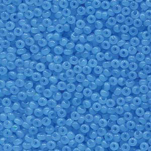 Preciosa 8/0 Rocaille Seed Beads - SB8-02634 - Aqua Opal Sol Gel