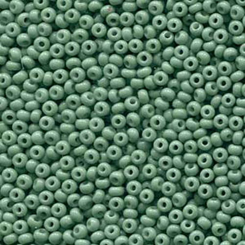 Preciosa 8/0 Rocaille Seed Beads - SB8-03663 - Opaque Jade Sol Gel