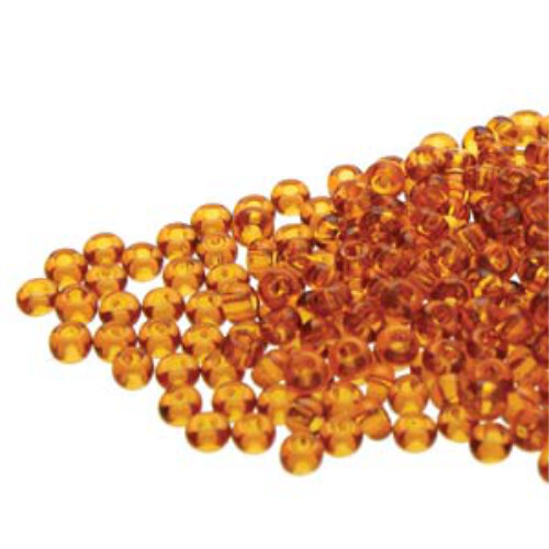 Preciosa 8/0 Rocaille Seed Beads - SB8-10090 - Medium Topaz