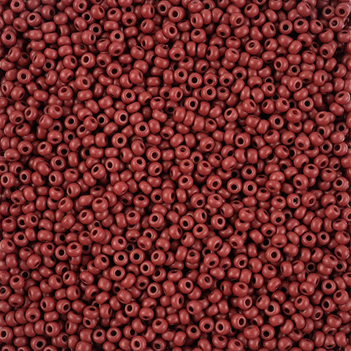 Preciosa 8/0 Rocaille Seed Beads - SB8-16A18M - Matte Brown - Terra Intensive
