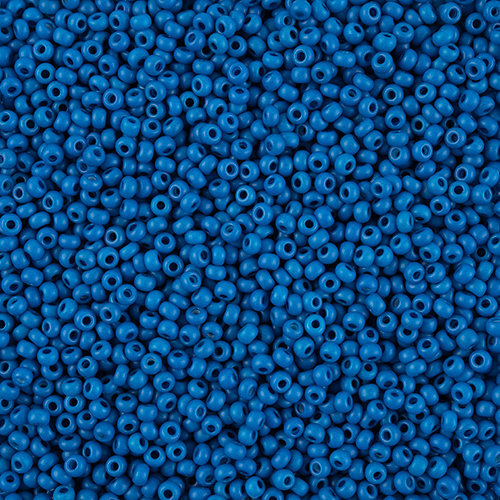Preciosa 8/0 Rocaille Seed Beads - SB8-16A38M - Matte Blue - Terra Intensive
