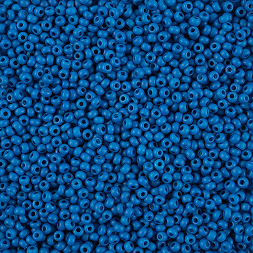 Preciosa 8/0 Rocaille Seed Beads - SB8-16A38M - Matte Blue - Terra Intensive