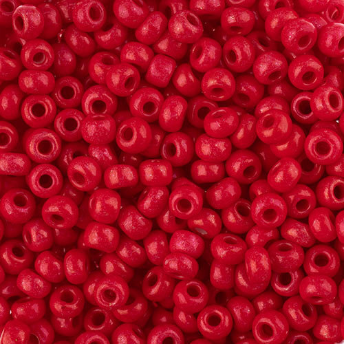 Preciosa 8/0 Rocaille Seed Beads - SB8-16A98 - Red - Terra Intensive