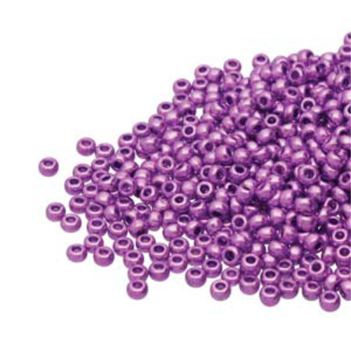 Preciosa 8/0 Rocaille Seed Beads - SB8-18228 - Silver Lined Dyed Violet