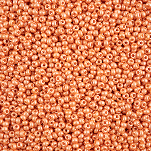 Preciosa 8/0 Rocaille Seed Beads - SB8-22005 - Chalk Apricot - PermaLux