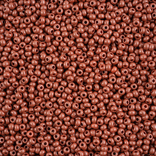 Preciosa 8/0 Rocaille Seed Beads - SB8-22007 - Chalk Brown - PermaLux