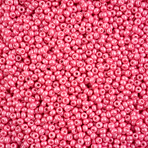 Preciosa 8/0 Rocaille Seed Beads - SB8-22010 - Chalk Light Pink - PermaLux