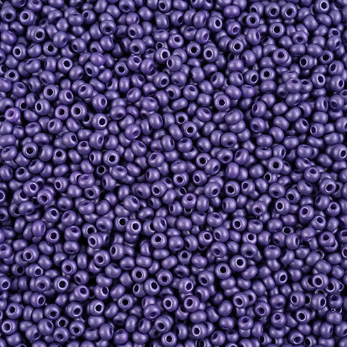 Preciosa 8/0 Rocaille Seed Beads - SB8-22015 - Chalk Dark Violet - PermaLux