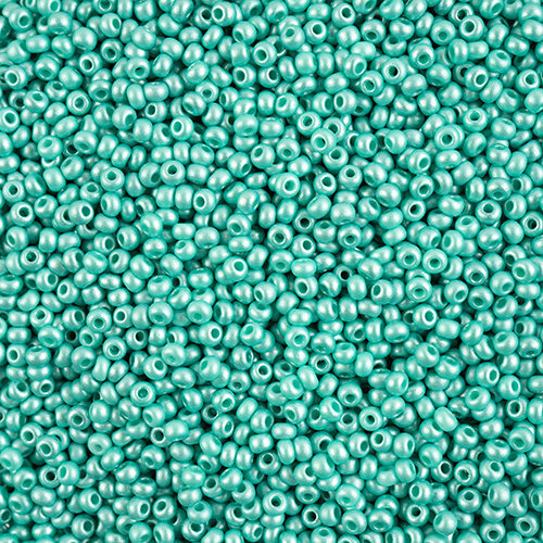 Preciosa 8/0 Rocaille Seed Beads - SB8-22016 - Chalk Mint - PermaLux