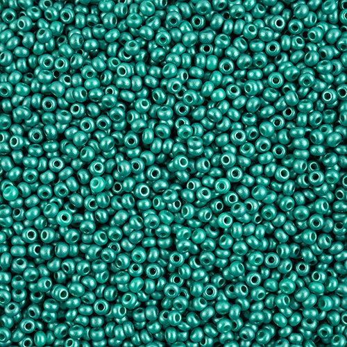 Preciosa 8/0 Rocaille Seed Beads - SB8-22017 - Chalk Sea Green - PermaLux