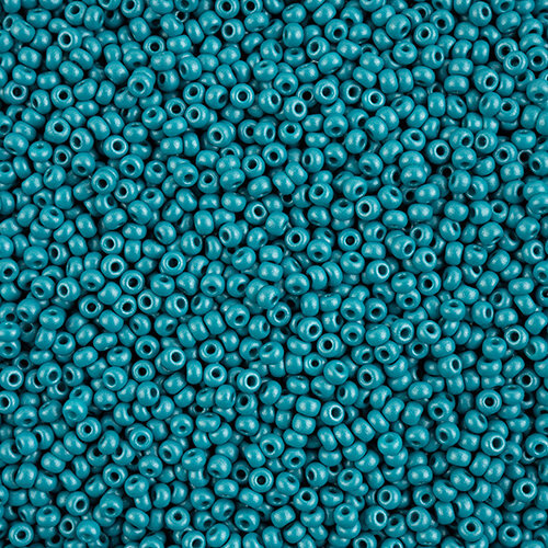 Preciosa 8/0 Rocaille Seed Beads - SB8-22018 - Chalk Teal - PermaLux