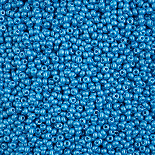 Preciosa 8/0 Rocaille Seed Beads - SB8-22019 - Chalk Dark Turquoise - PermaLux