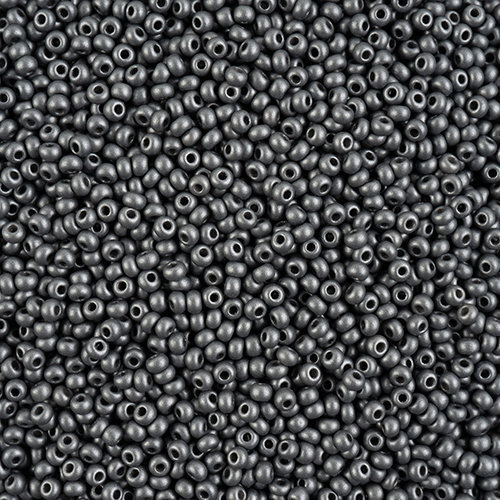 Preciosa 8/0 Rocaille Seed Beads - SB8-22022 - Chalk Grey - PermaLux