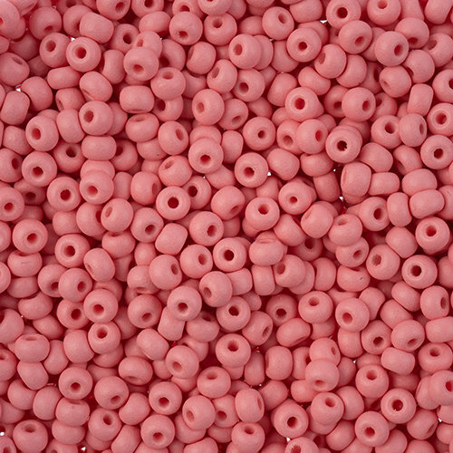 Preciosa 8/0 Rocaille Seed Beads - SB8-22M09 - Matte Chalk Pink - PermaLux