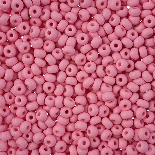 Preciosa 8/0 Rocaille Seed Beads - SB8-22M10 - Matte Chalk Light Pink - PermaLux